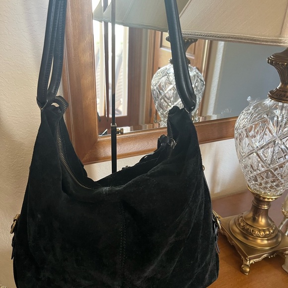 Club Monaco Black Suede Tote - Picture 7 of 10